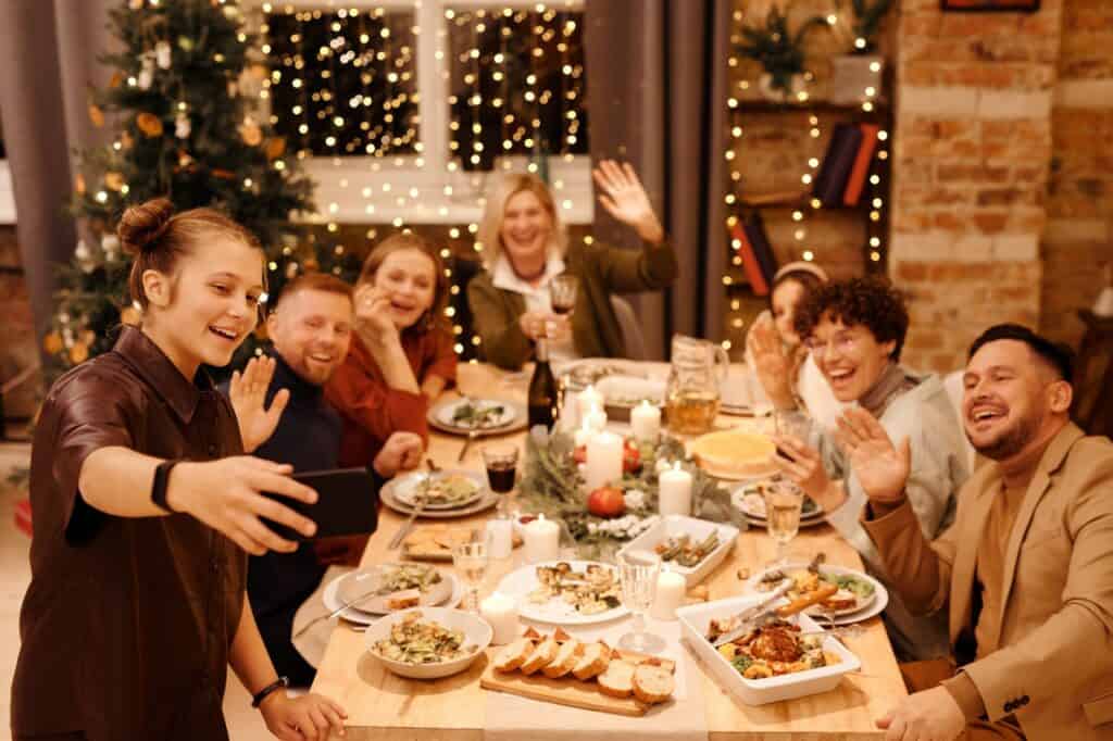 People gathered for the holidays in Ventura