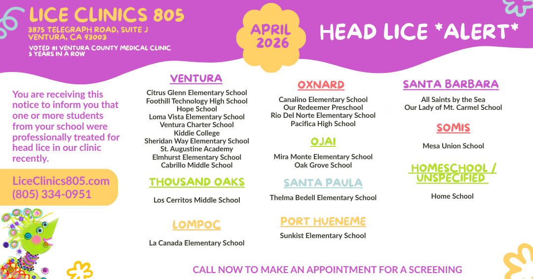 Lice Alert Website April 2026 Lice Alert Website April 2026